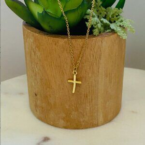 ✨ 18K Gold Cross Necklace | Minimalist Faith Jewelry ✨